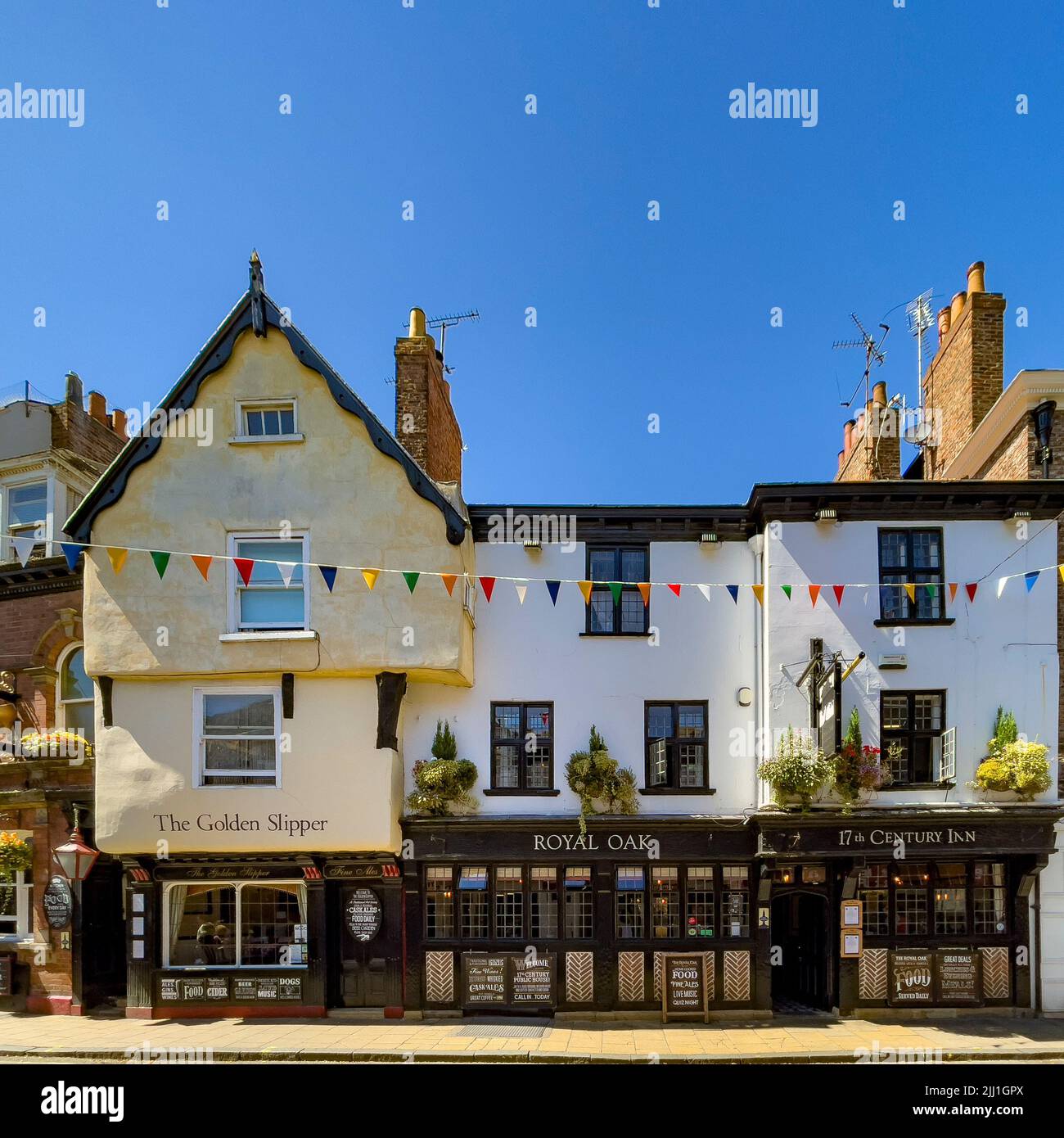 The golden Slipper and Royal Oak public houses, York, UK Stock Photo