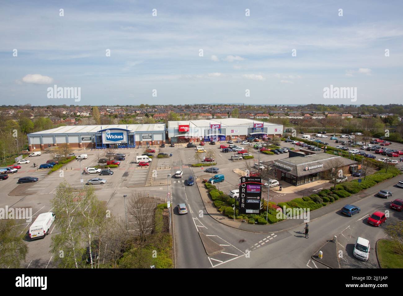 Border Retail Park, Wrexham Stock Photo Alamy