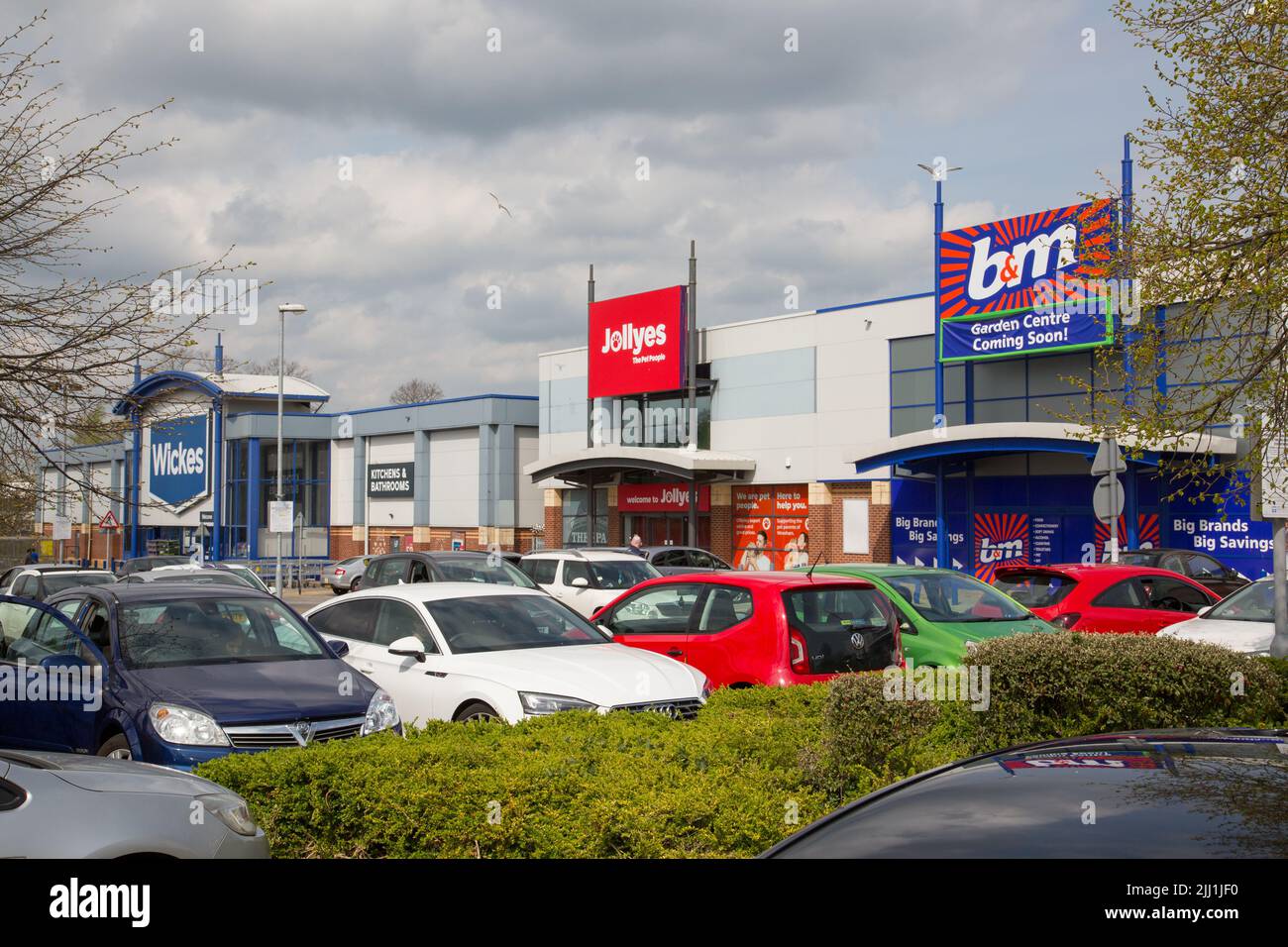 Border Retail Park, Wrexham Stock Photo Alamy