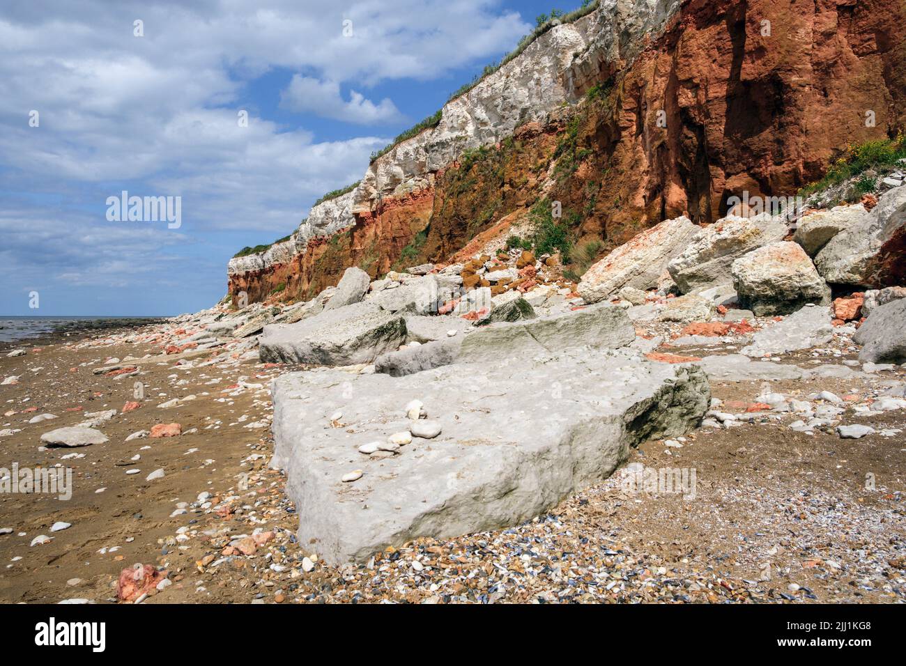 Hunstanton Cliffs, Norfolk Stock Photo