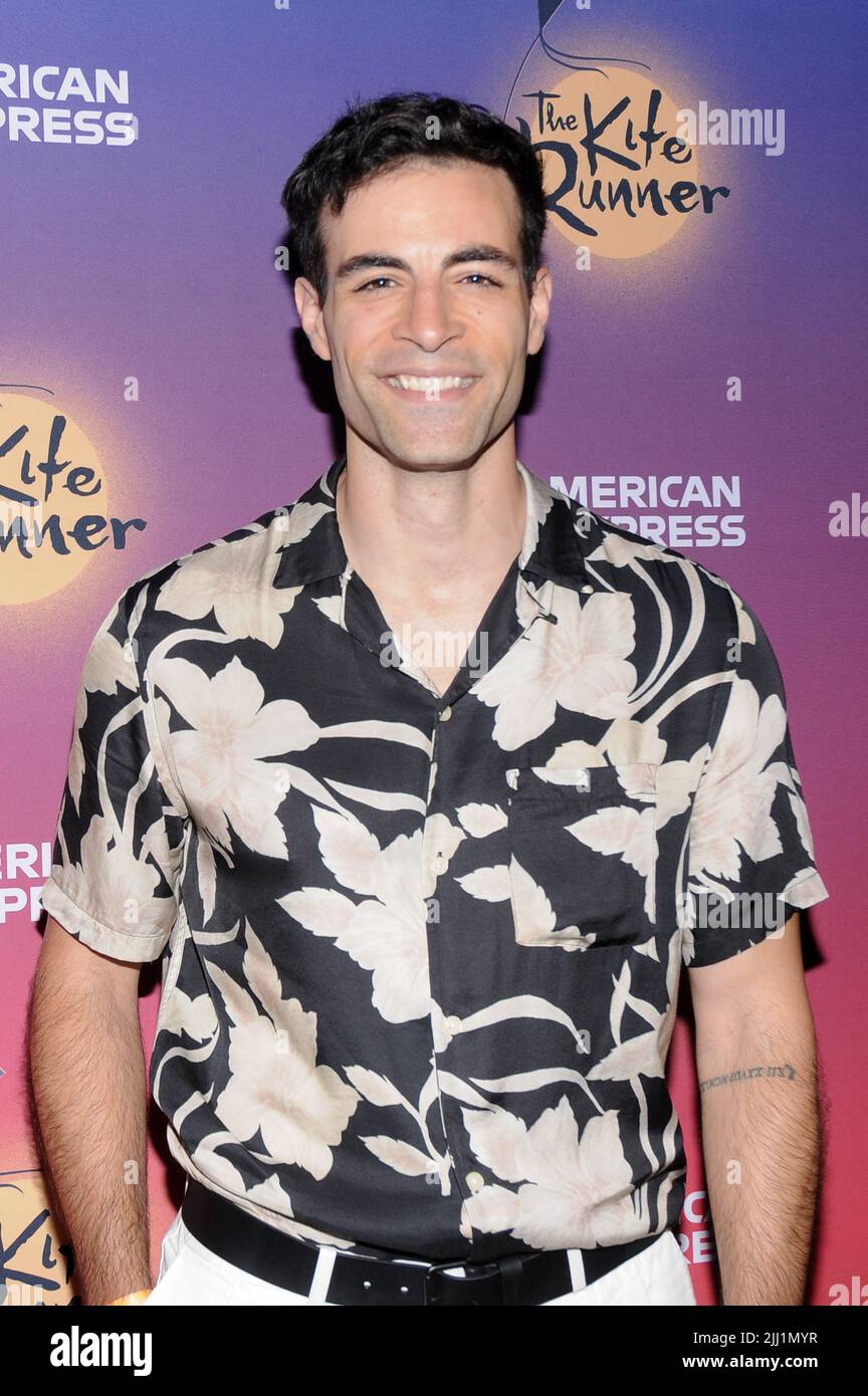 Mazin Akar attends The Kite Runner Opening Night After Party at Sardi's in New York, NY on July 21, 2022. (Photo? by Efren Landaos/Sipa USA) Stock Photo