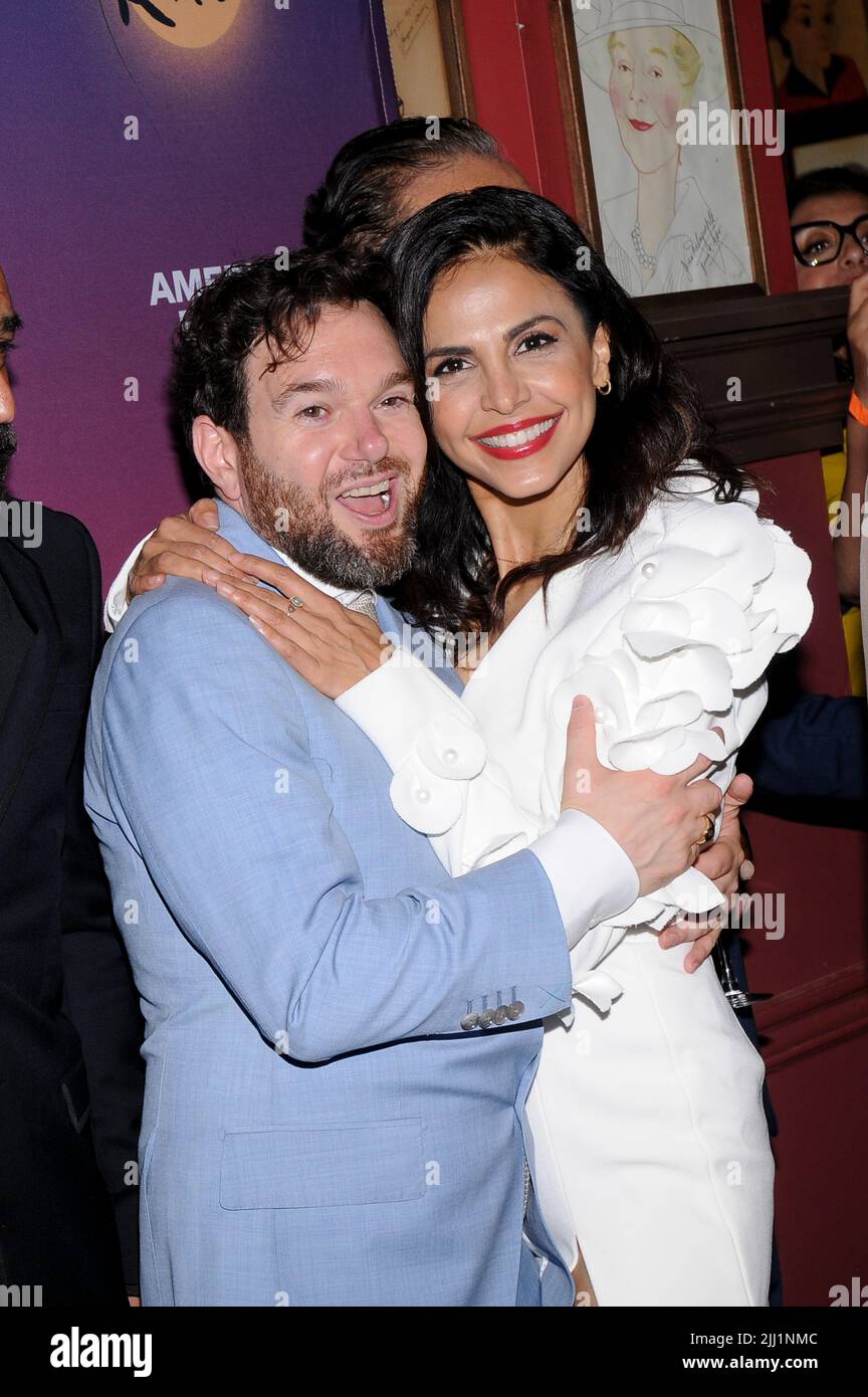 Damian Sandys and Azita Ghanizada attend The Kite Runner Opening Night  After Party at Sardi's in New York, NY on July 21, 2022. (Photo? by Efren  Landaos/Sipa USA Stock Photo - Alamy