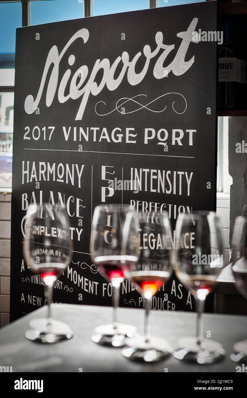 Tasting of the 2017 Vintage Port in London Stock Photo
