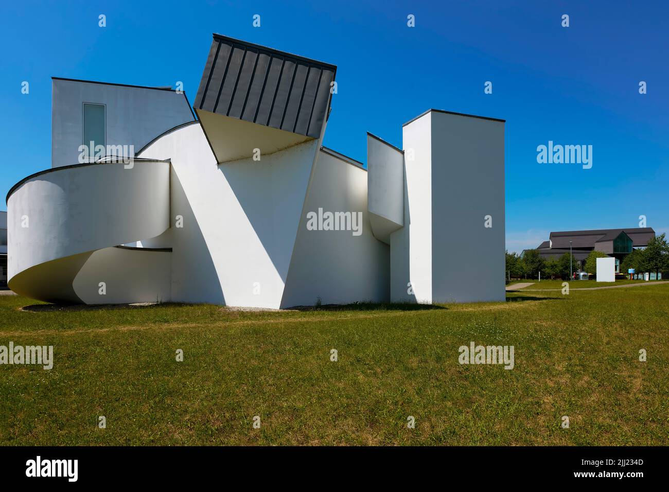 Vitra Design Museum in Vitra Park, architect Frank O. Gehry, Weil am Rhein, Germany. Stock Photo