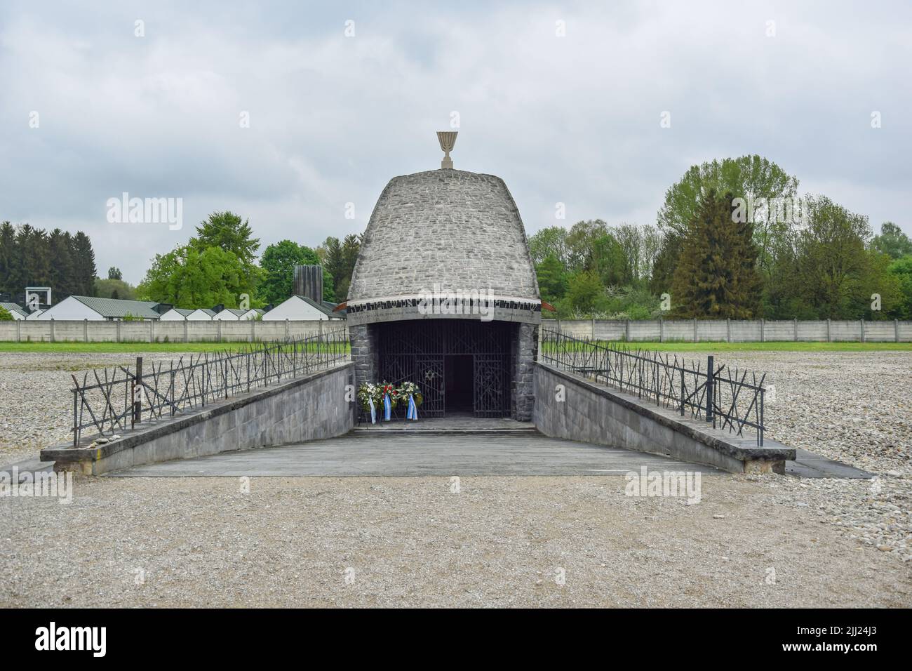 Dachau concentration camp in Germany Stock Photo