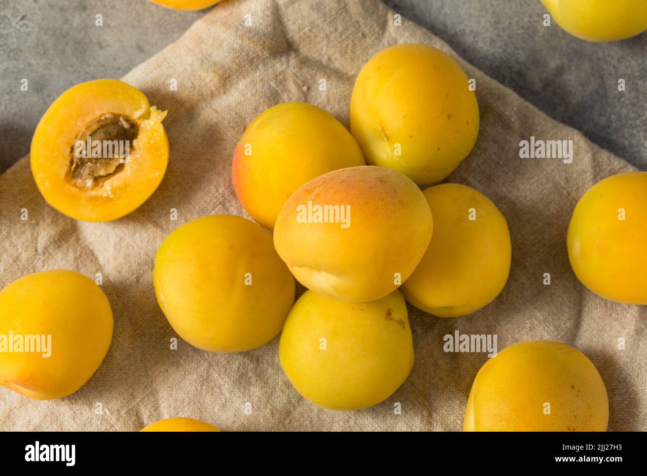 Healthy Organic White Apricot Angelcots Ready to Eat Stock Photo - Alamy