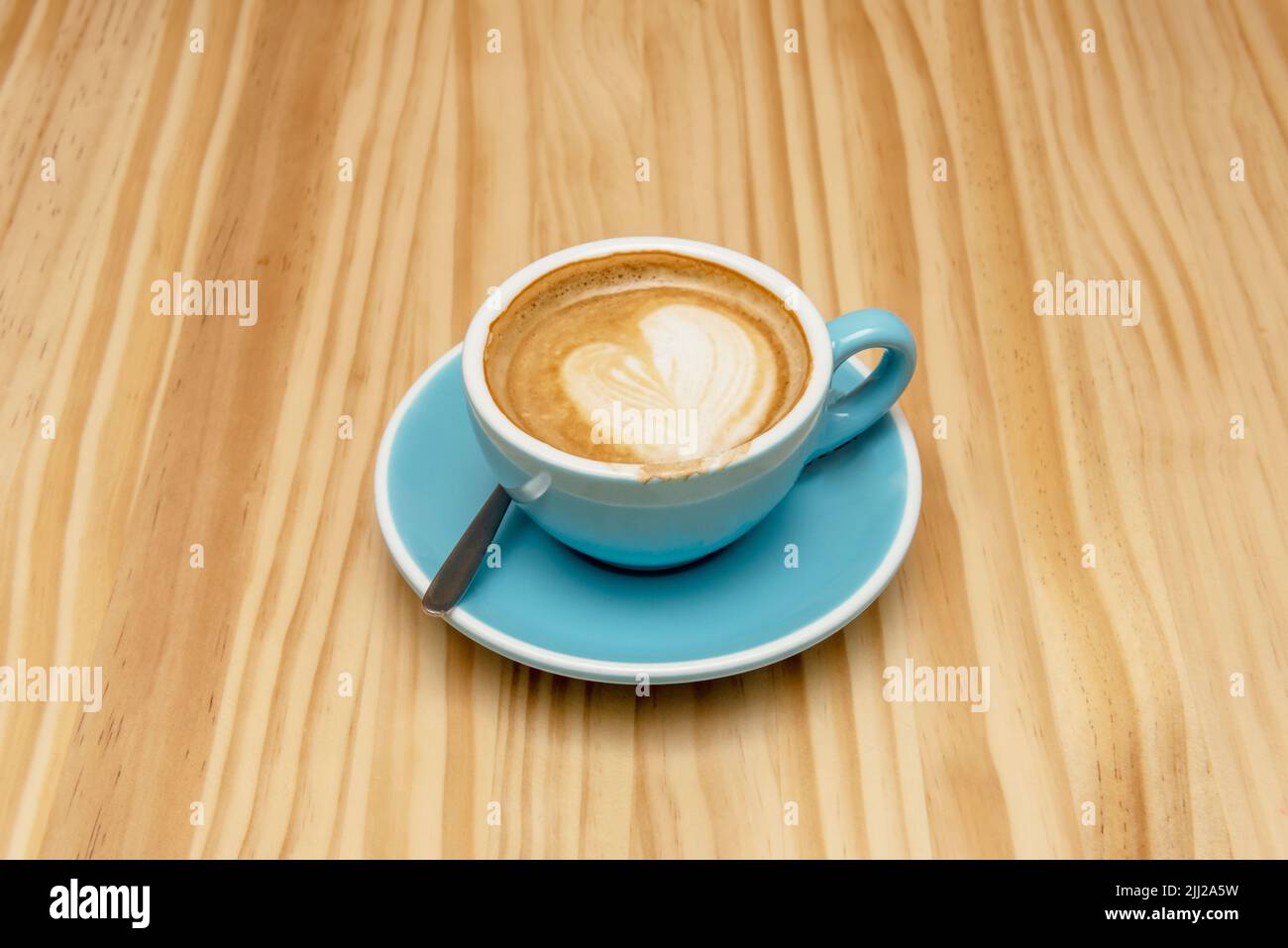 Café con leche is a common coffee drink throughout Spain and Latin America consisting of strong coffee mixed with scalded milk in roughly equal amount Stock Photo