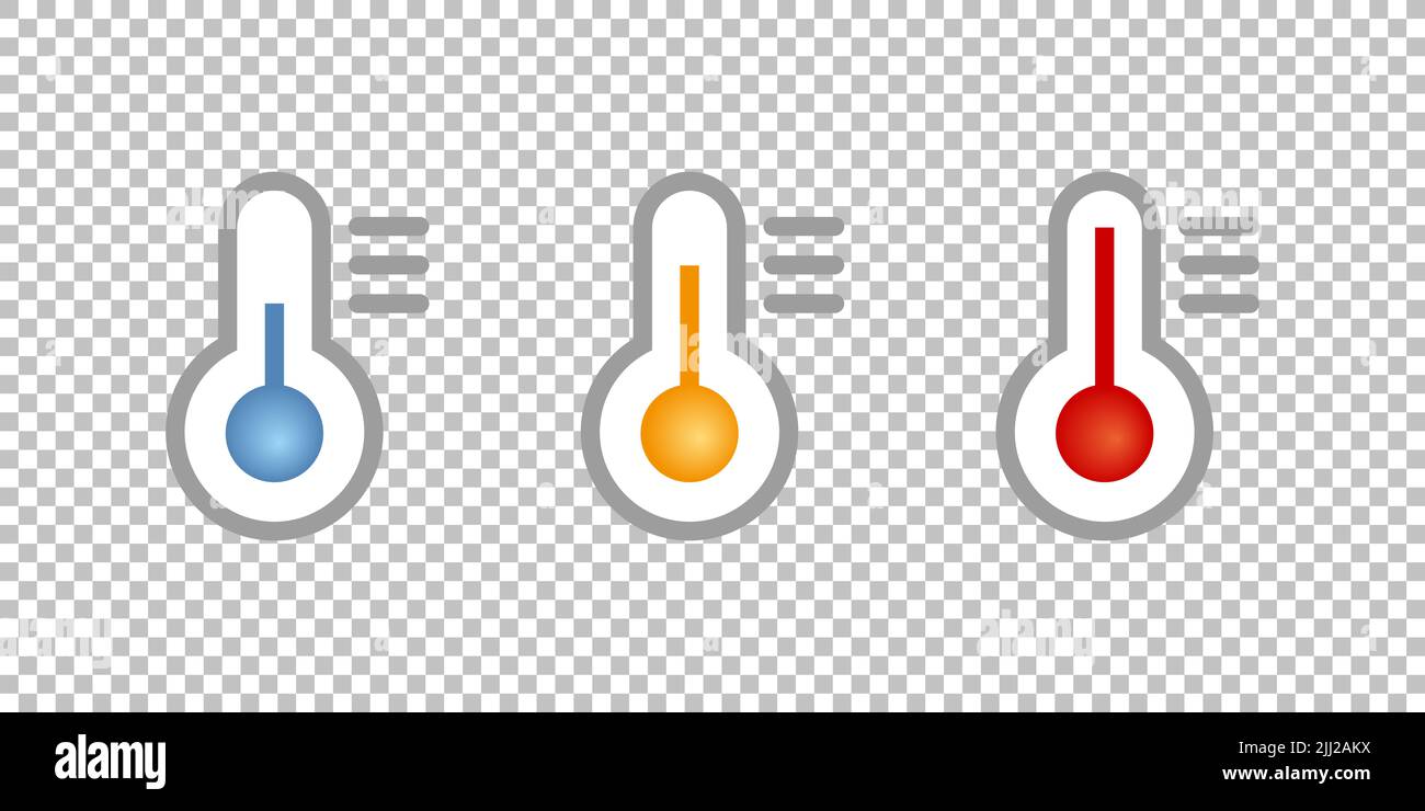 thermometer icon set isolated on a white background Stock Photo Alamy