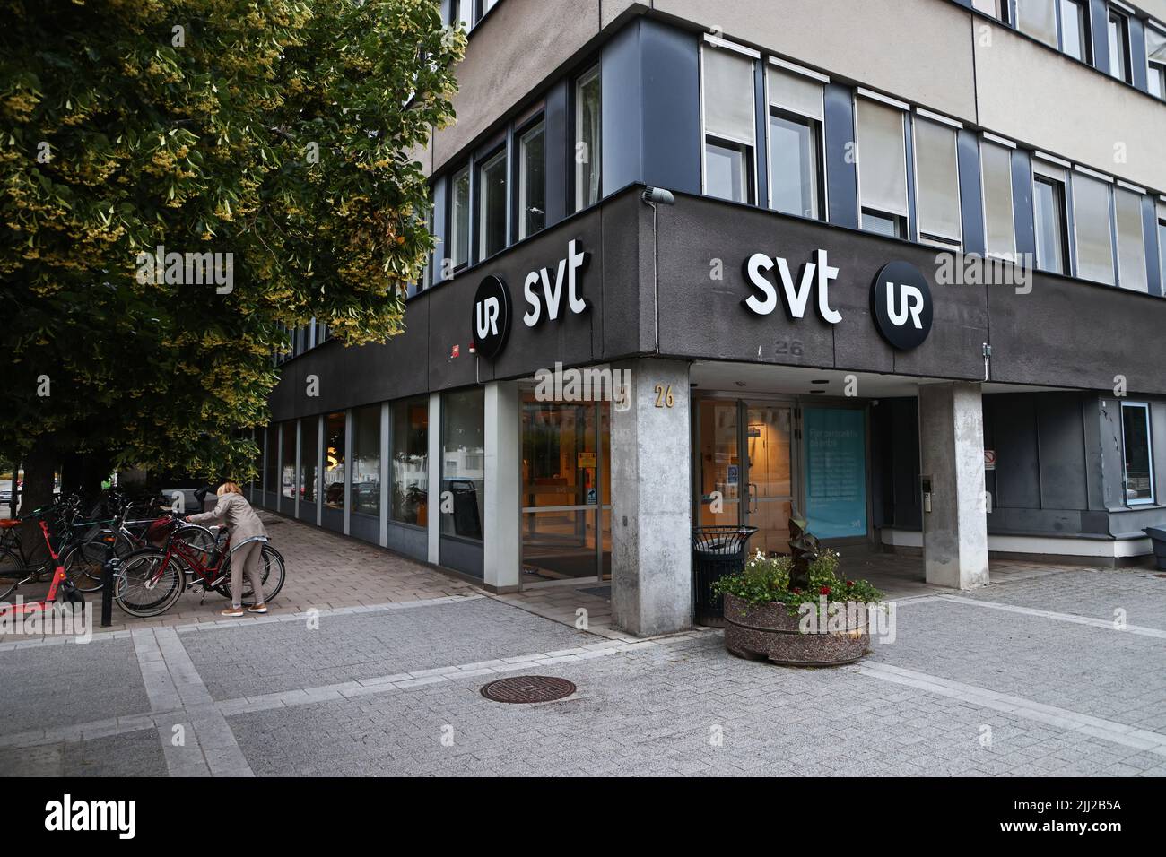 Sveriges Television AB in the city of Stockholm, Sweden. Stock Photo
