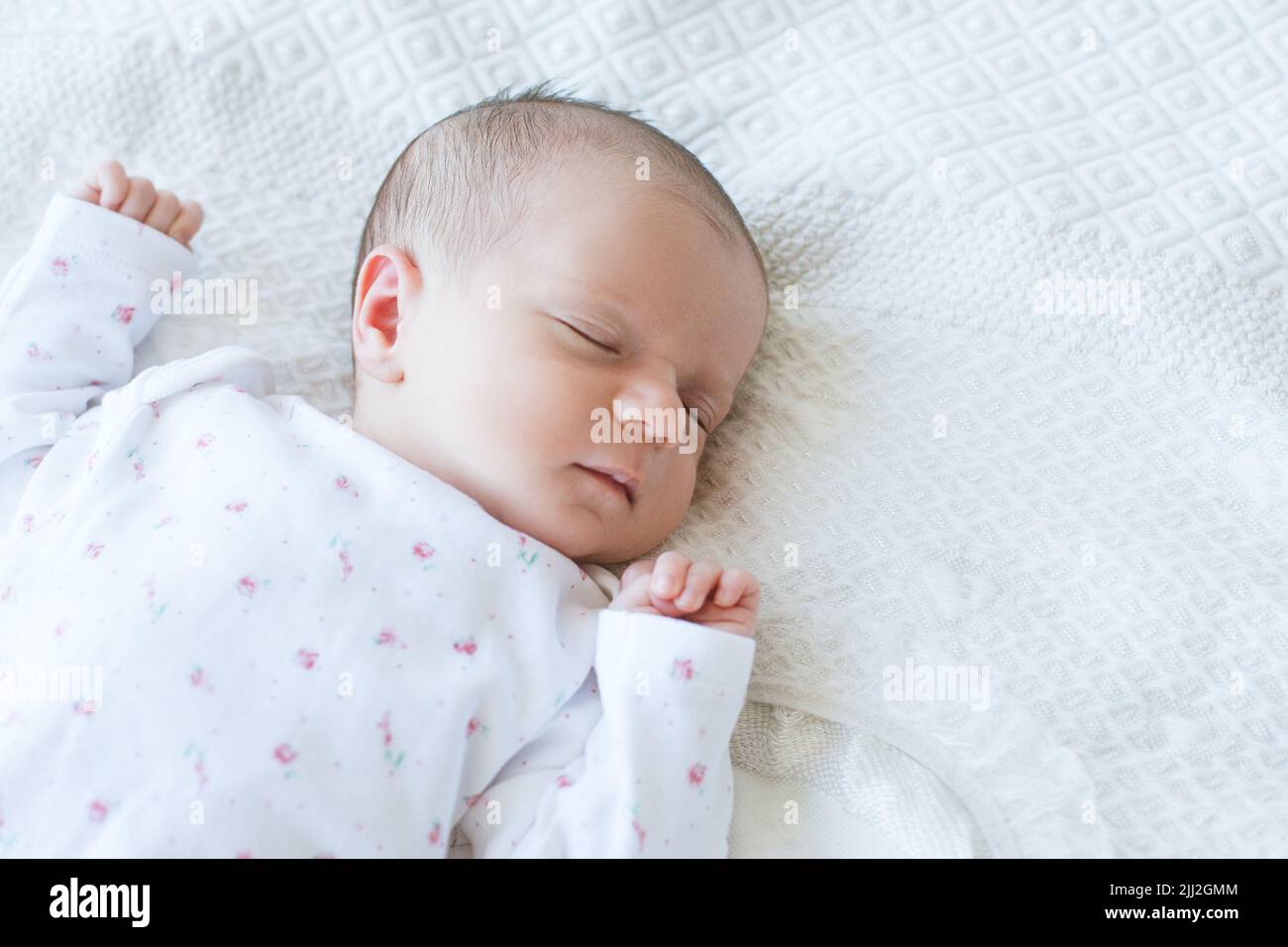 Newborn Has A Healthy Day s Sleep Stock Photo Alamy