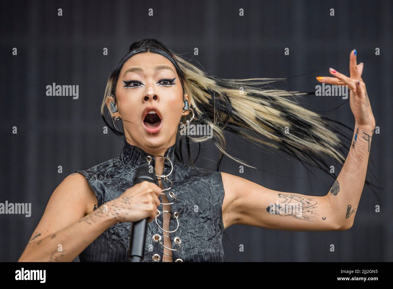 Henham Park, Suffolk, UK. 22nd July, 2022. Rina Sawayama plays the ...