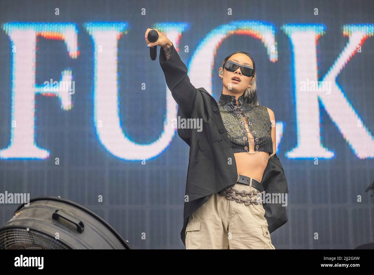 Henham Park, Suffolk, UK. 22nd July, 2022. Rina Sawayama plays the ...