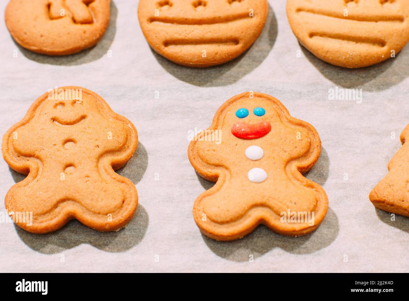 Homemade Christmas bakery top view Stock Photo Alamy