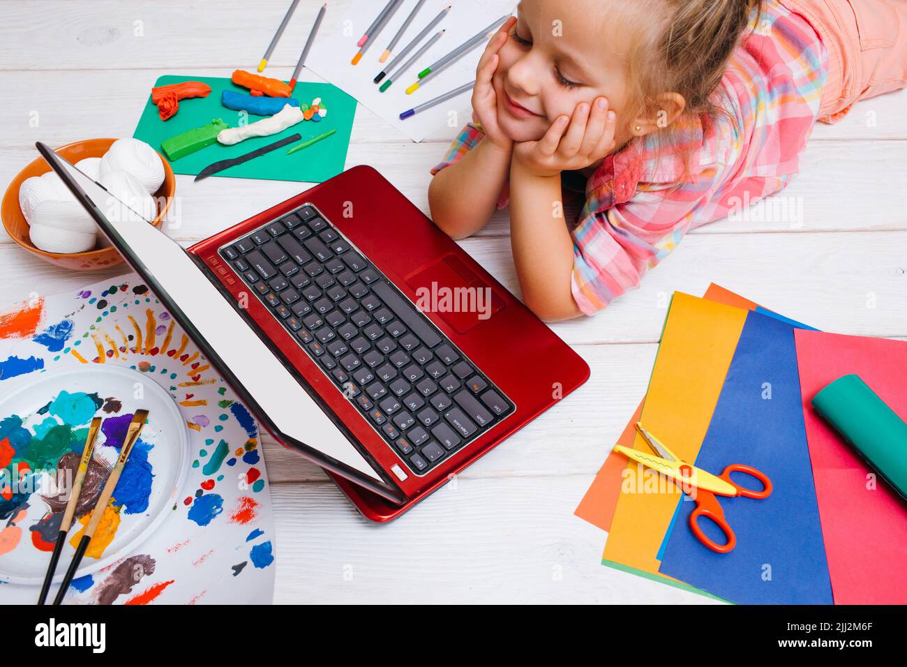 Creative inspiration. Funny leisure time Stock Photo