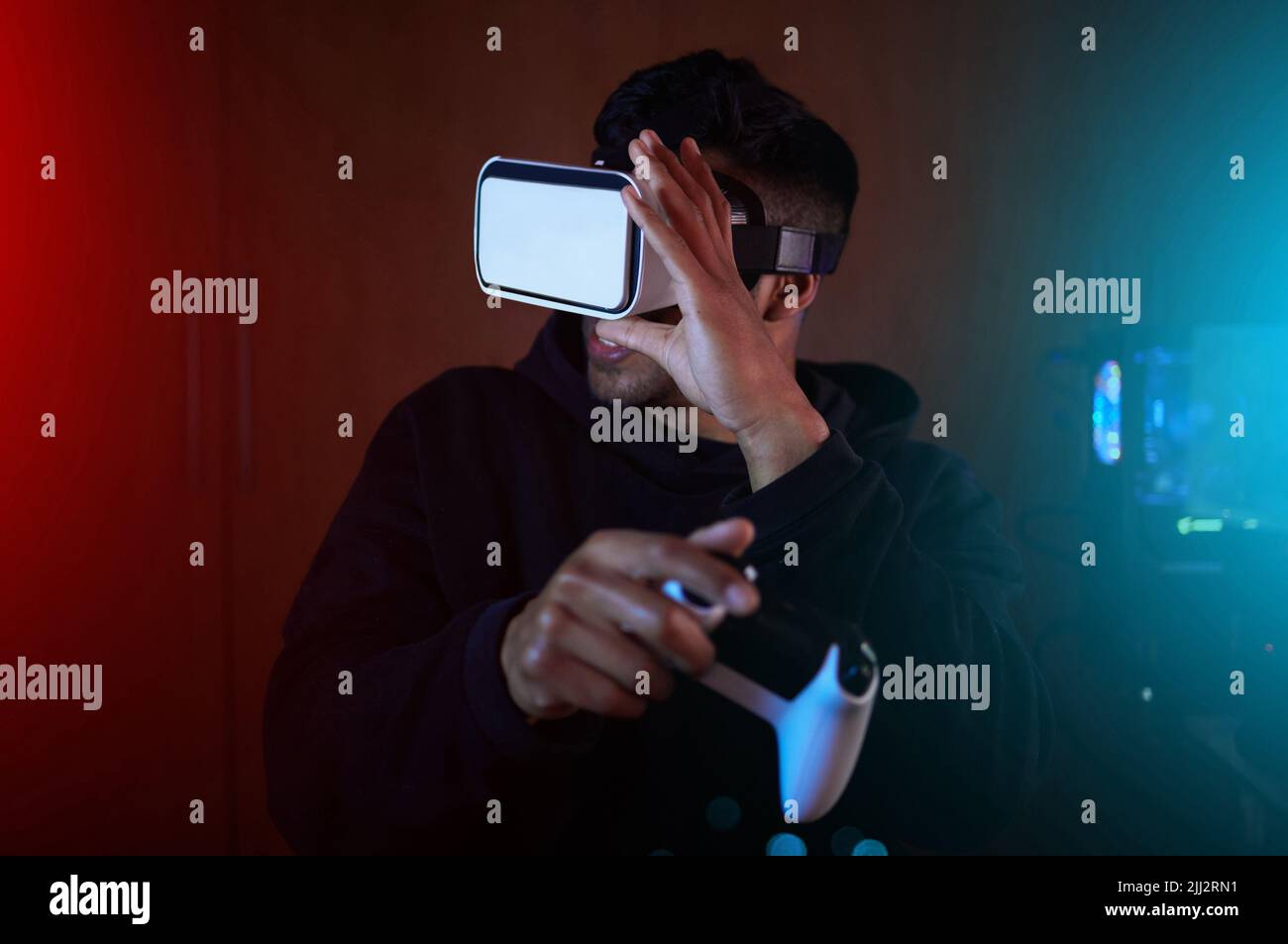 Every gamers dream. an unrecognizable male gamer playing video games in