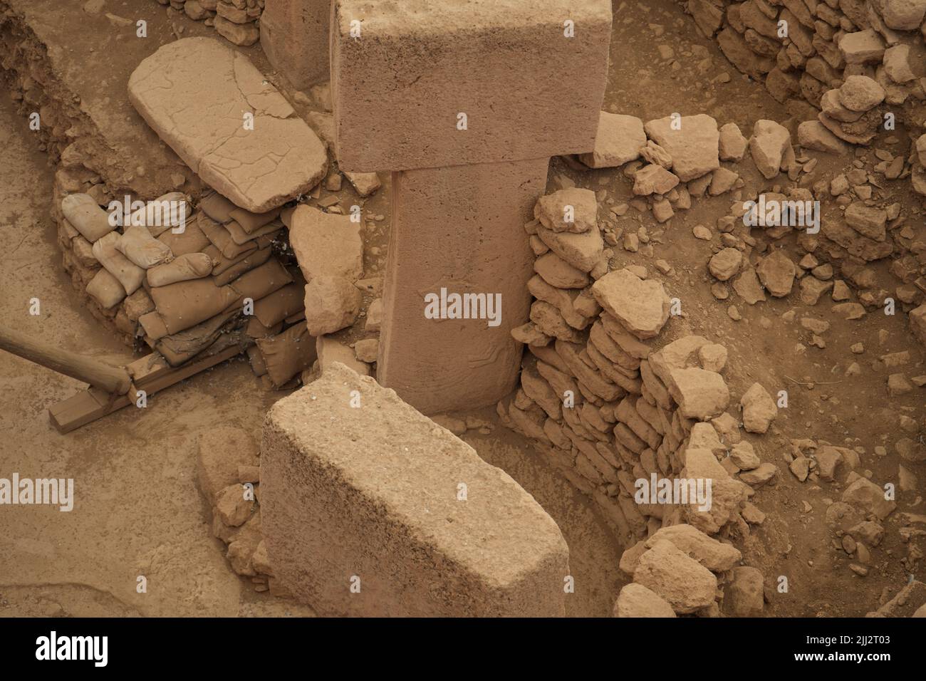 Gobekli Tepe the time zero of the humankind. The animals of Gobekli Tepe Sanliurfa Turkey Stock Photo