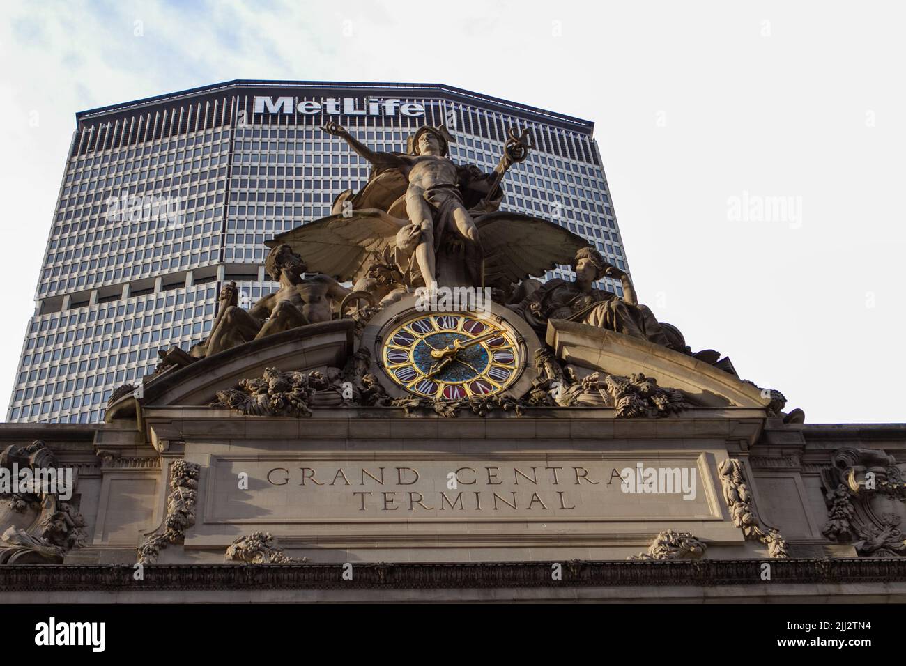 Iconic sign outside of Grand Central Station in New York Stock Photo ...