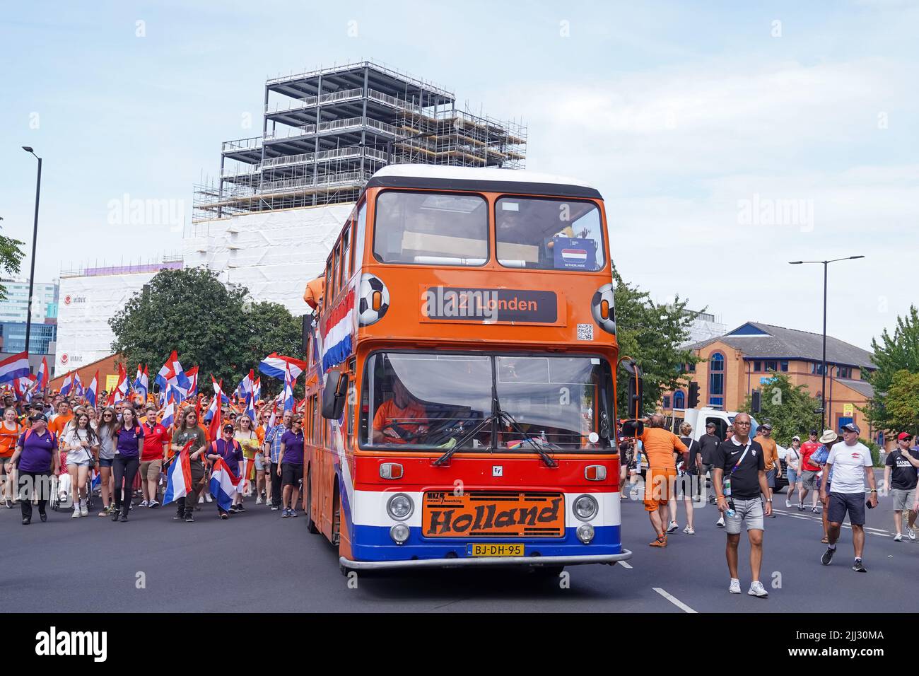 Netherlands fans bus hi-res stock photography and images - Alamy