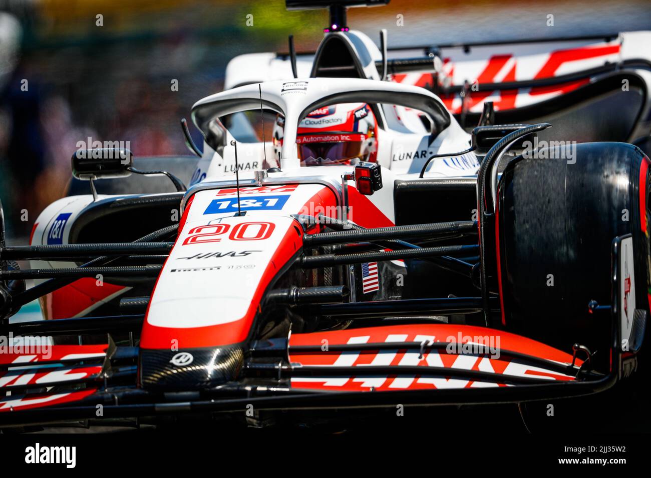 gopro camera on the car of 20 MAGNUSSEN Kevin (den), Haas F1 Team VF-22  Ferrari, action during the Formula 1 Lenovo Grand Prix de France, French  Grand Prix 2022, 12th round of