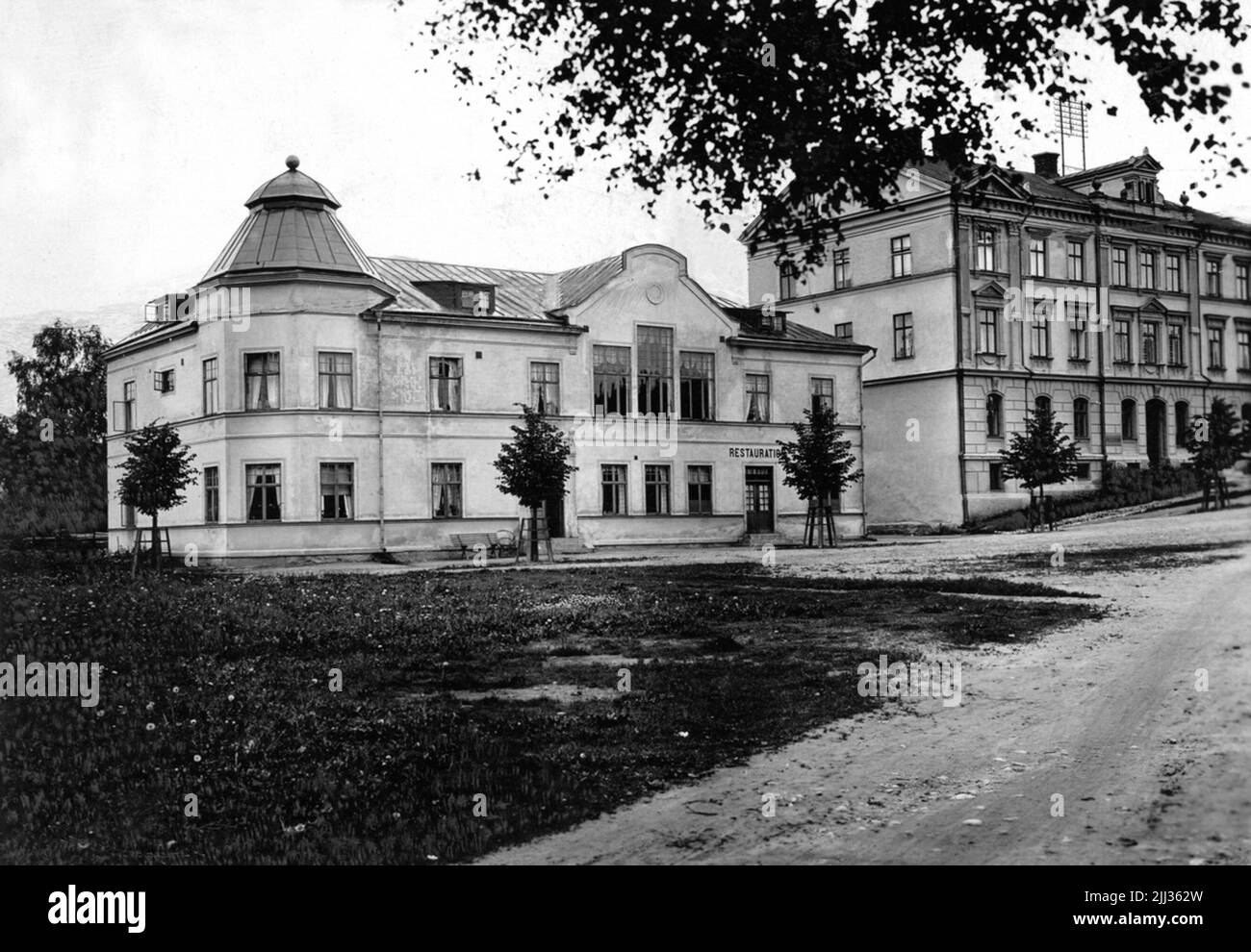 Hallsberg, the big hotel Stock Photo Alamy