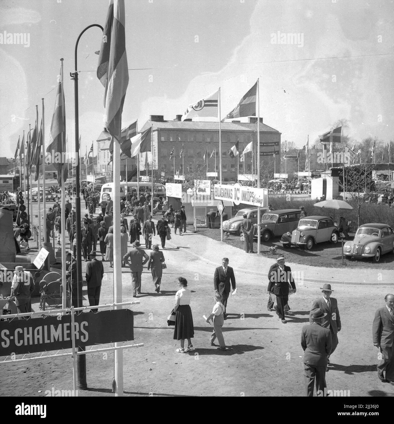 Inauguration of the fair and pictures from Expo.27 May 1955 Stock Photo