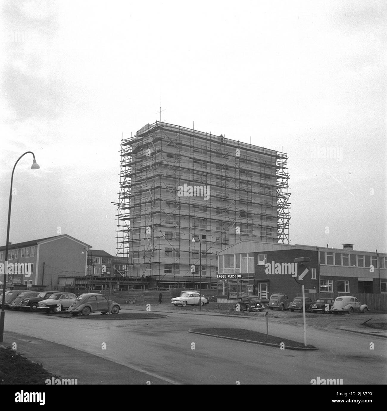 Foundation Rental Housing (Special Number). November 8, 1957.Hjalmar Bergmansväg 52, Baronbackarna. Stock Photo