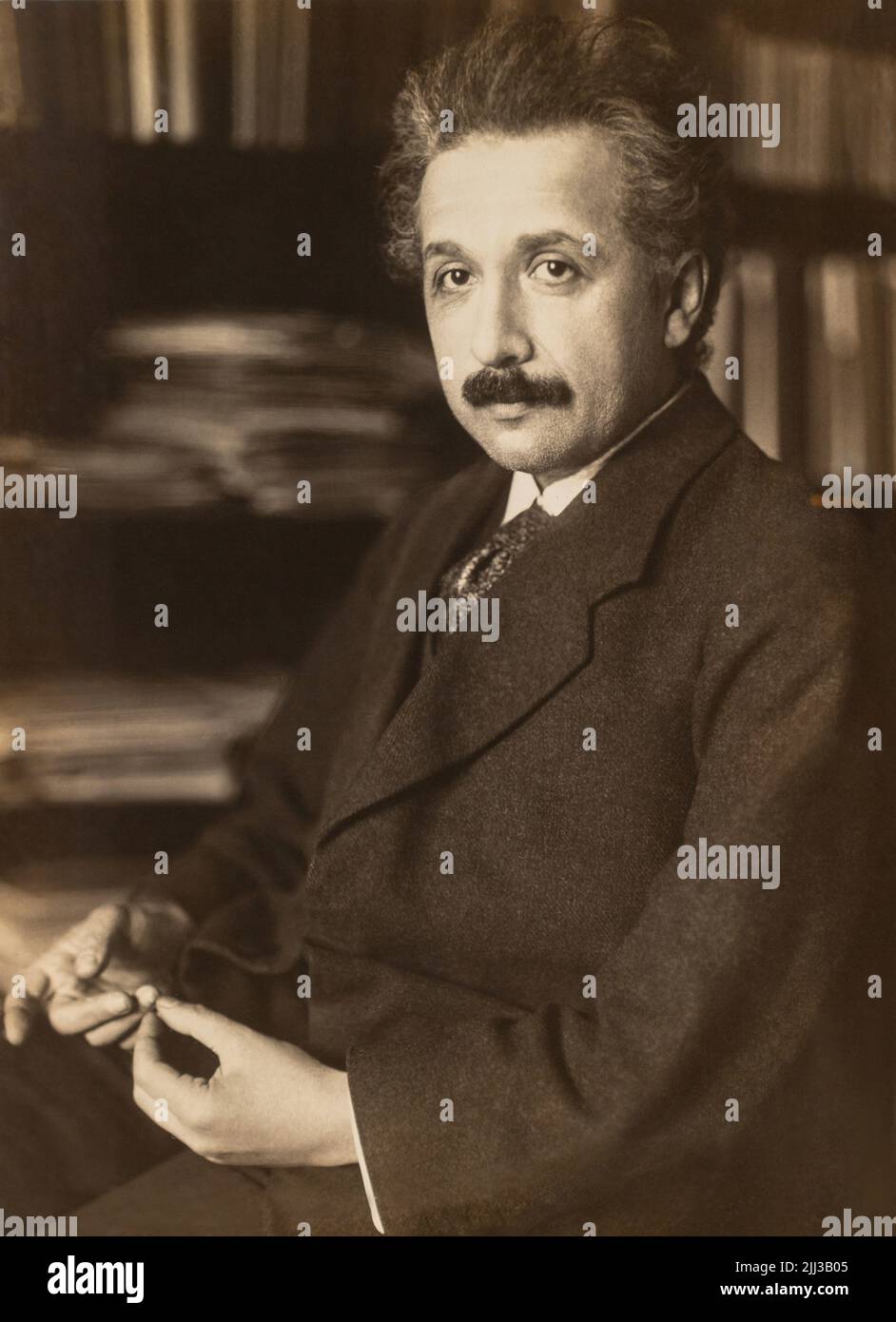 Portrait of Albert Einstein Stock Photo