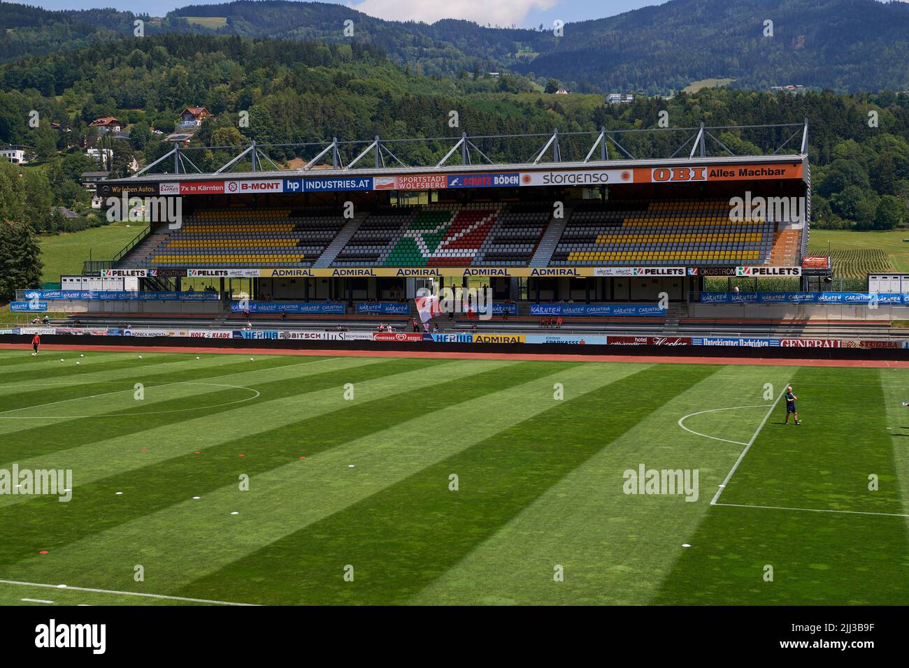 WOLFSBERG, AUSTRIA - JULY 16, 2022: Lavanttal arena Stock Photo