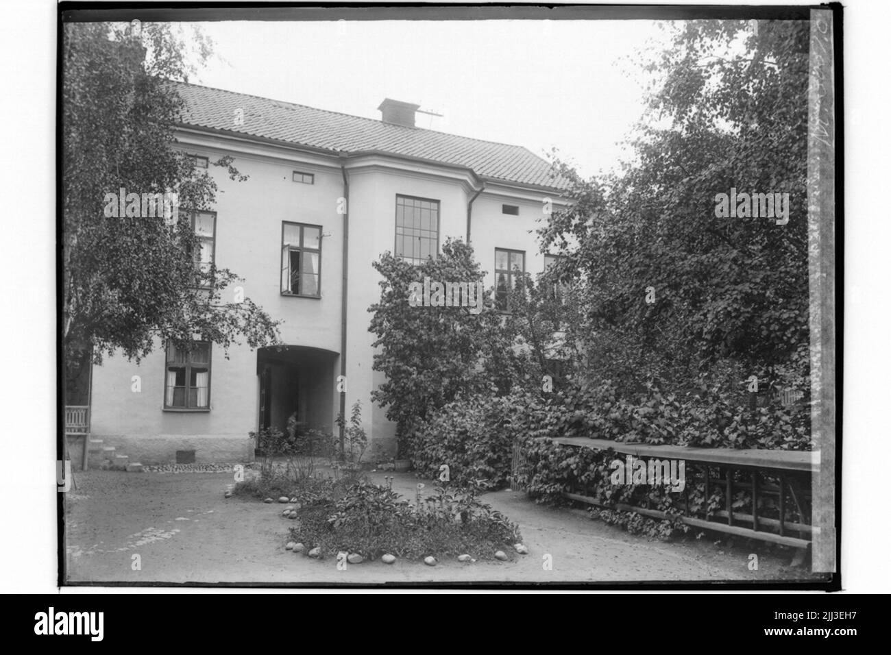 Two -storey residential building, farm side Stock Photo - Alamy