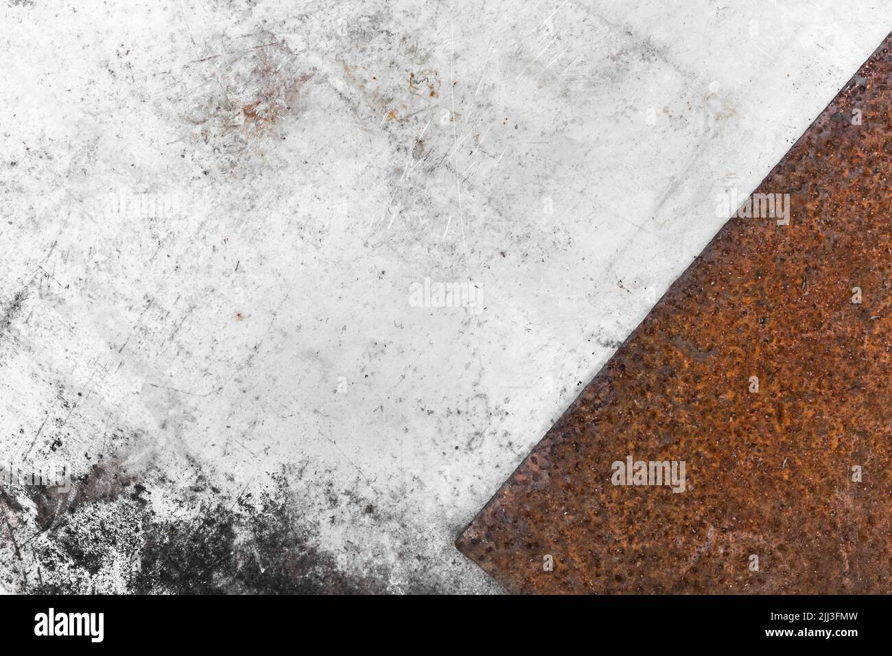 Rusty sample element of metal part corrosion against the background ...