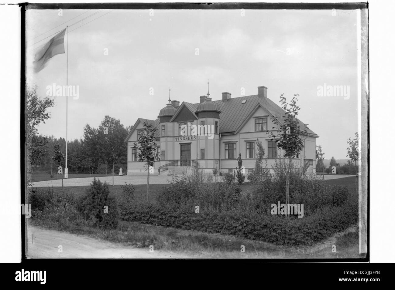 Sköllersta Tingshus, Tingsgården, two -storey wooden building (1907 ...