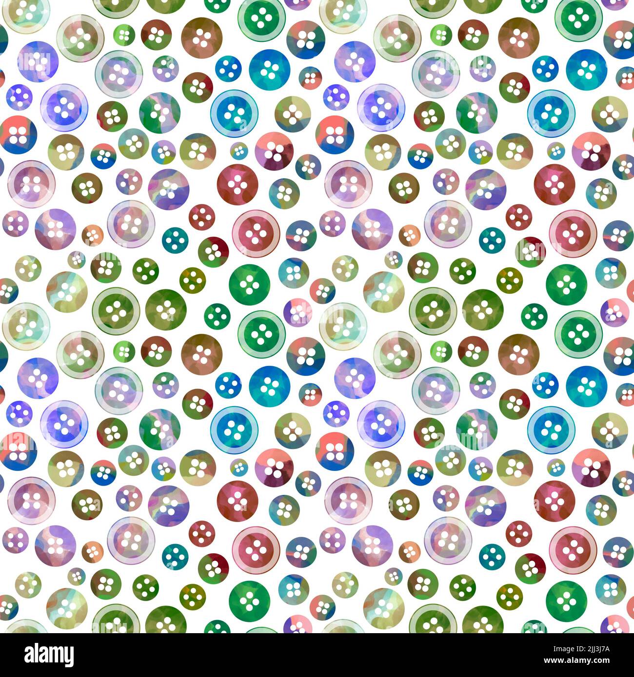 Hobbies seamless plastic buttons pattern for fabrics and wrapping paper