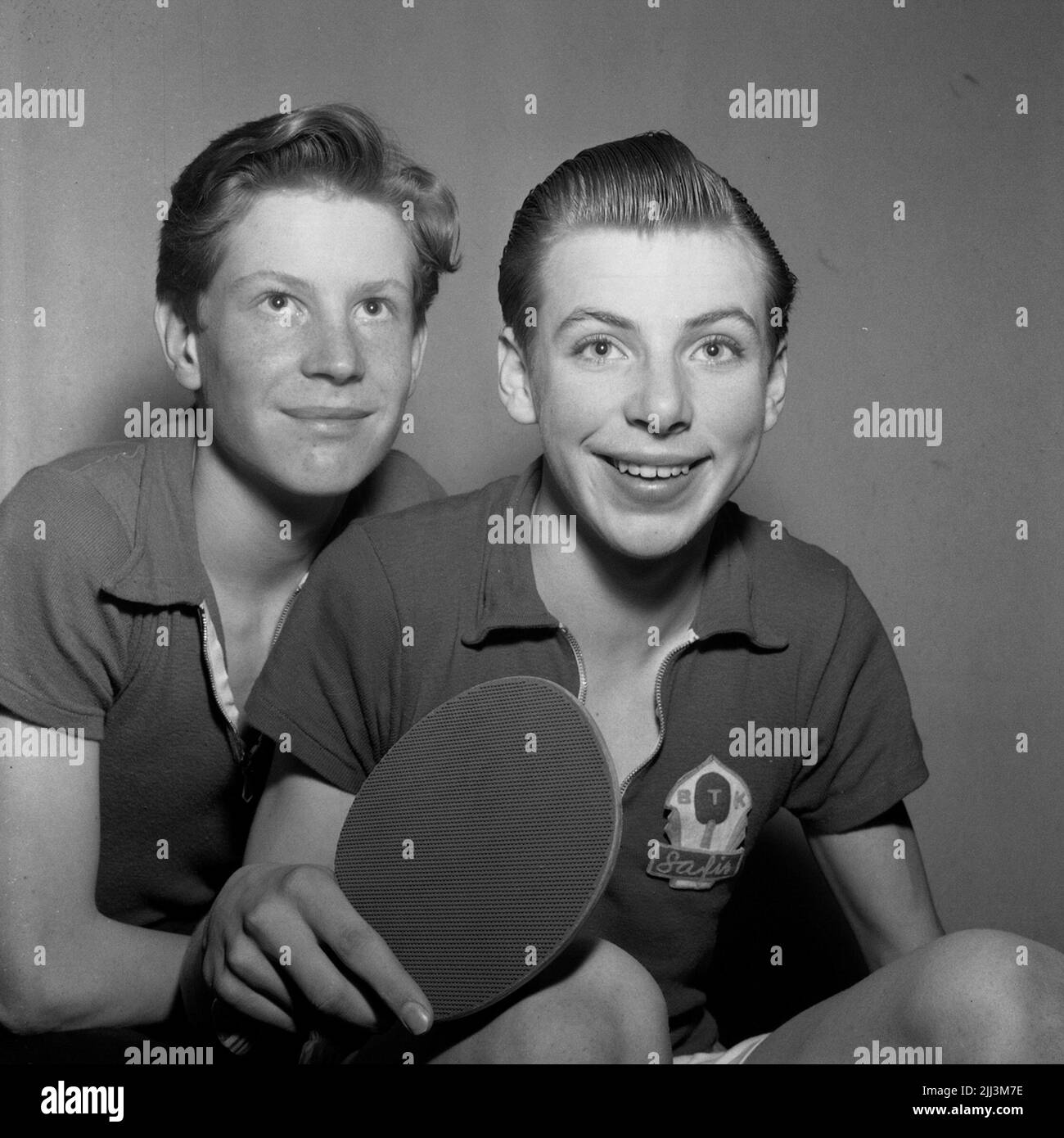 Middle Swedish table tennis championship. March 1956 Stock Photo Alamy