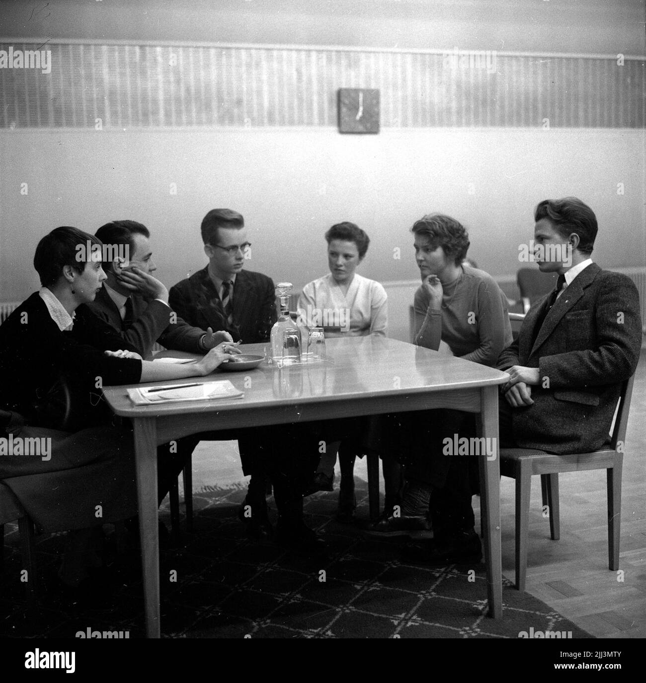 Radio station announcer Black and White Stock Photos Images Alamy