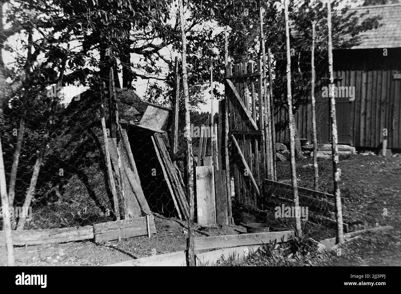 Chicken house, Stora Ykullen Stock Photo Alamy
