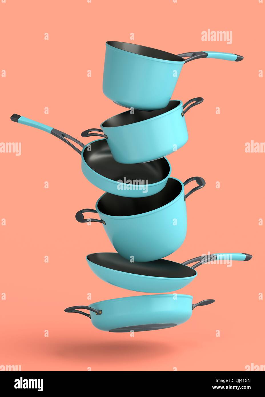 https://c8.alamy.com/comp/2JJ41GN/set-of-flying-stainless-steel-stewpot-frying-pan-and-chrome-plated-aluminum-cookware-on-coral-background-3d-render-of-non-stick-kitchen-utensils-2JJ41GN.jpg