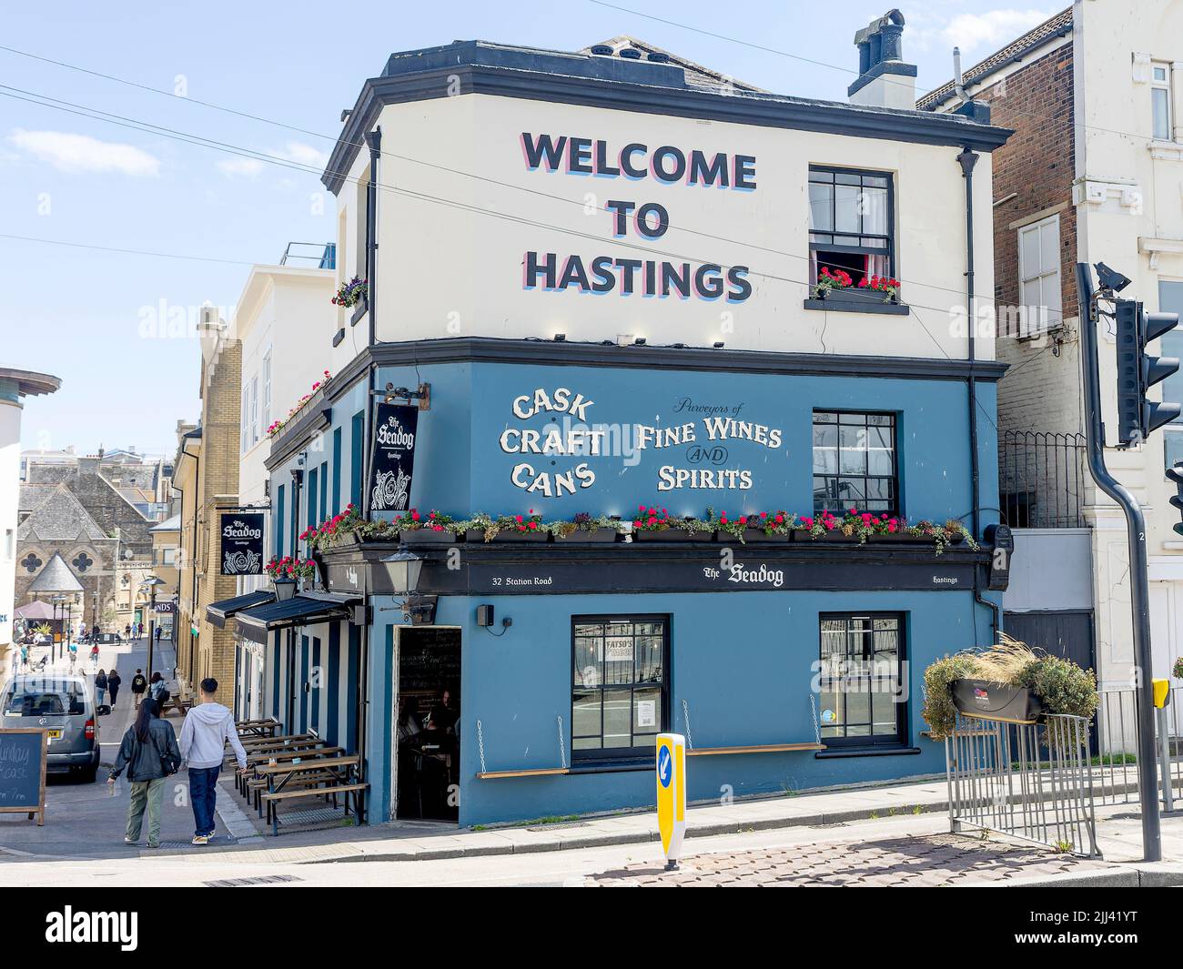 Seadog Pub, Hastings, East Sussex Stock Photo