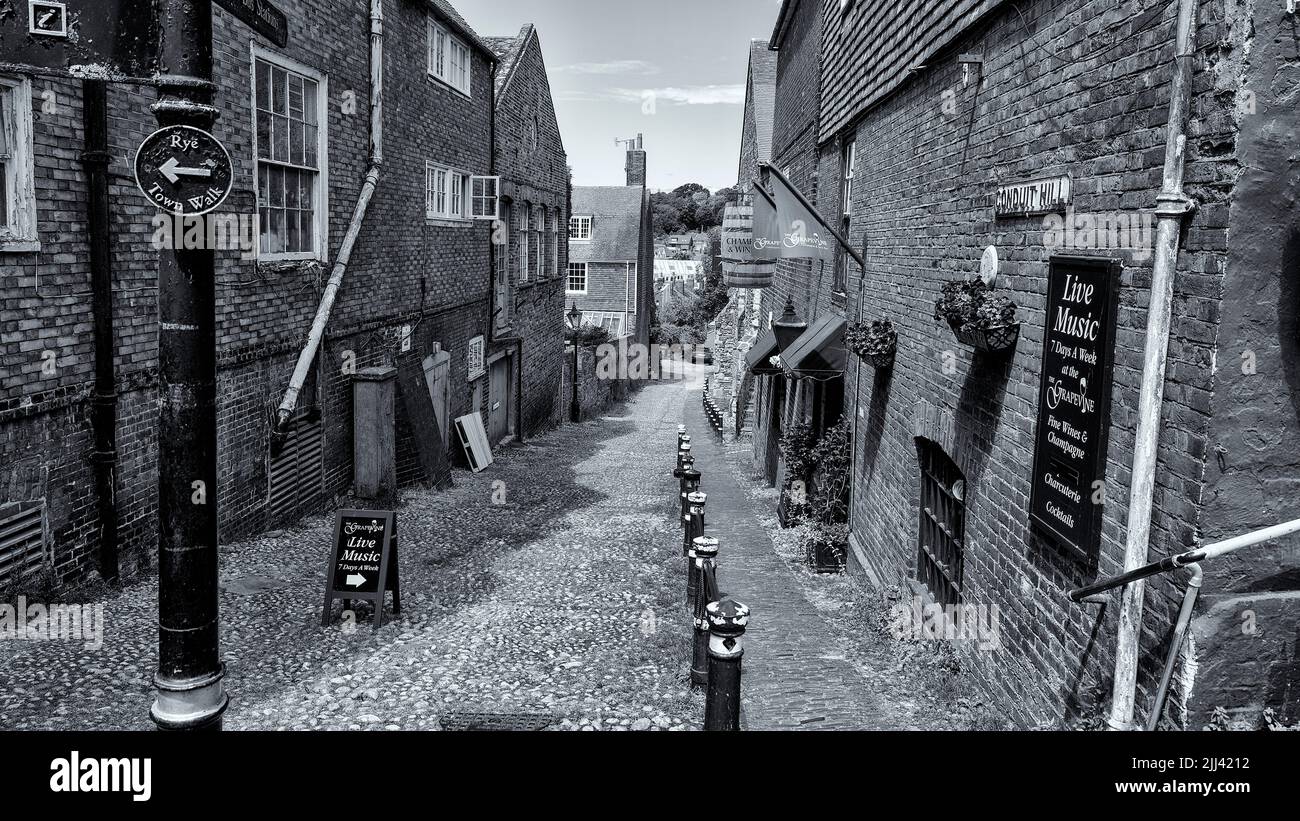 Conduit Hill, Rye, East Sussex Stock Photo