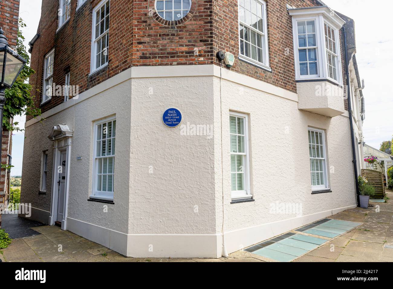 House in Rye, top of East Street, where Paul Nash lived Stock Photo