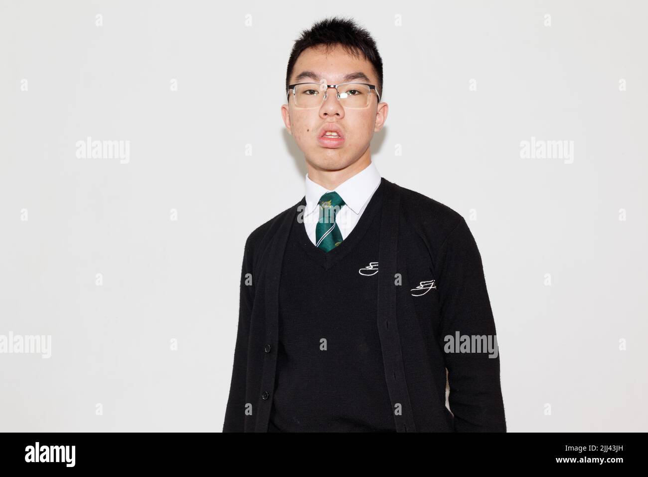 Teen boy uniform speech hi-res stock photography and images - Alamy
