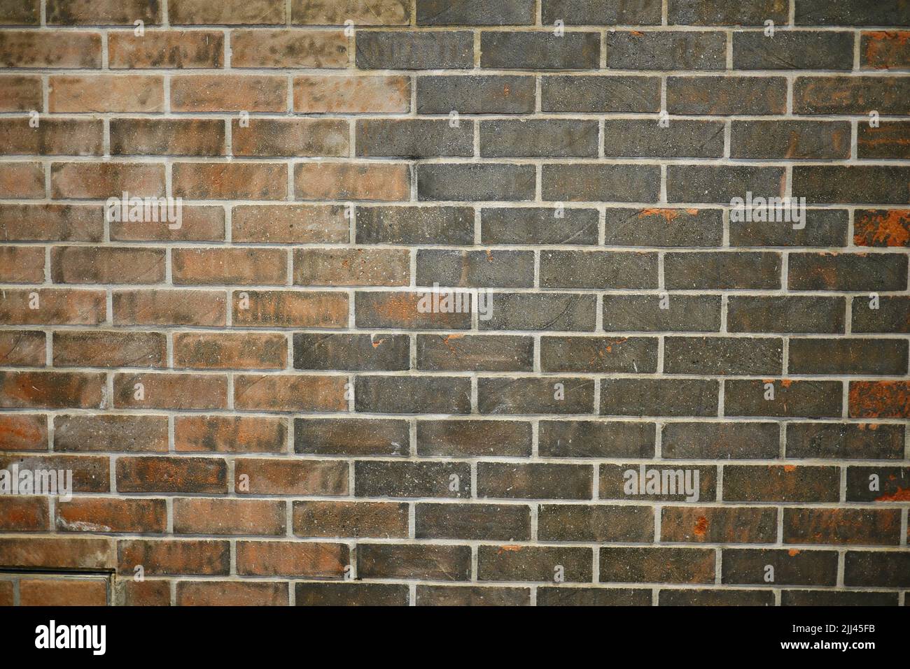 detail show of old gray brick wall  Stock Photo
