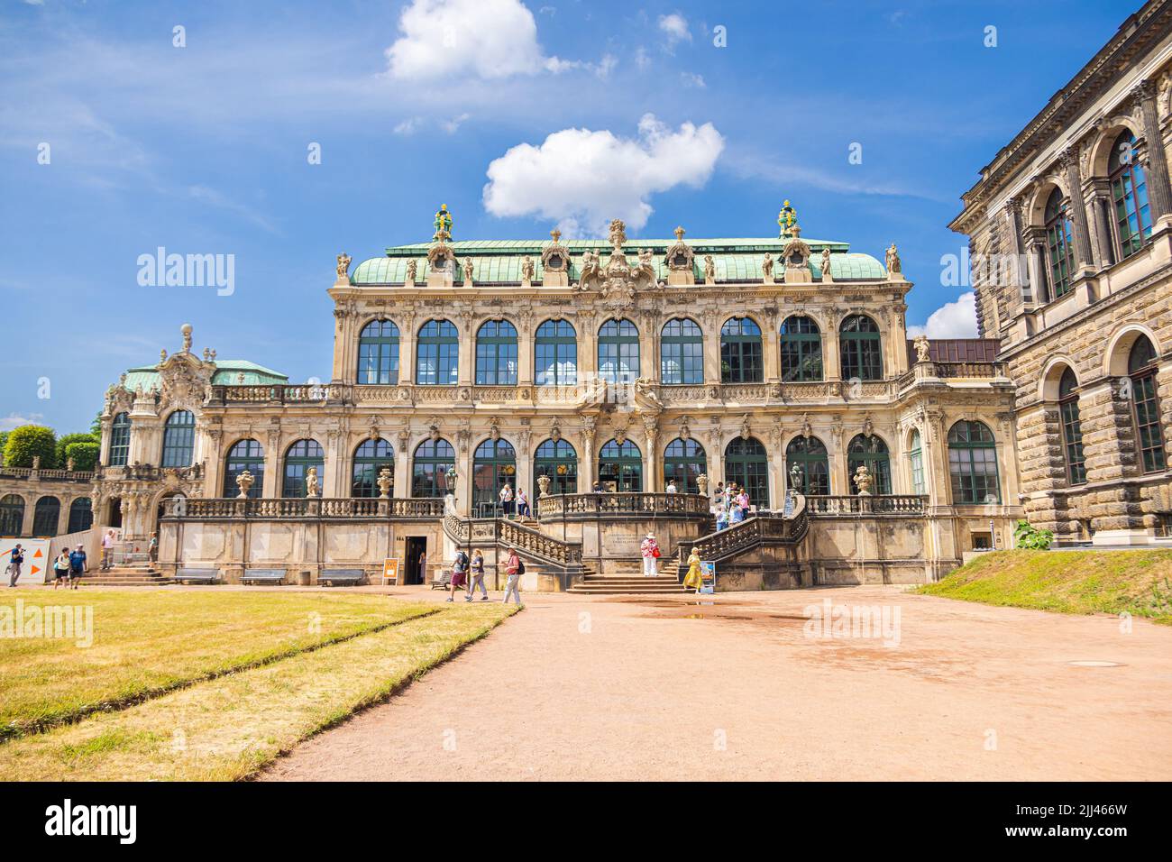 Dresden, Germany June 28, 2022 The historic baroque building of the