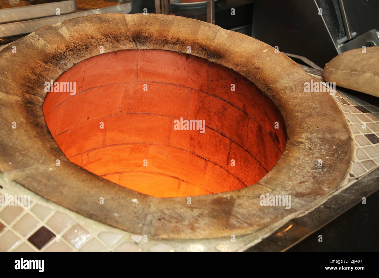 Turkish tandoor (clay oven) in Istanbul Turkey. Stock Photo