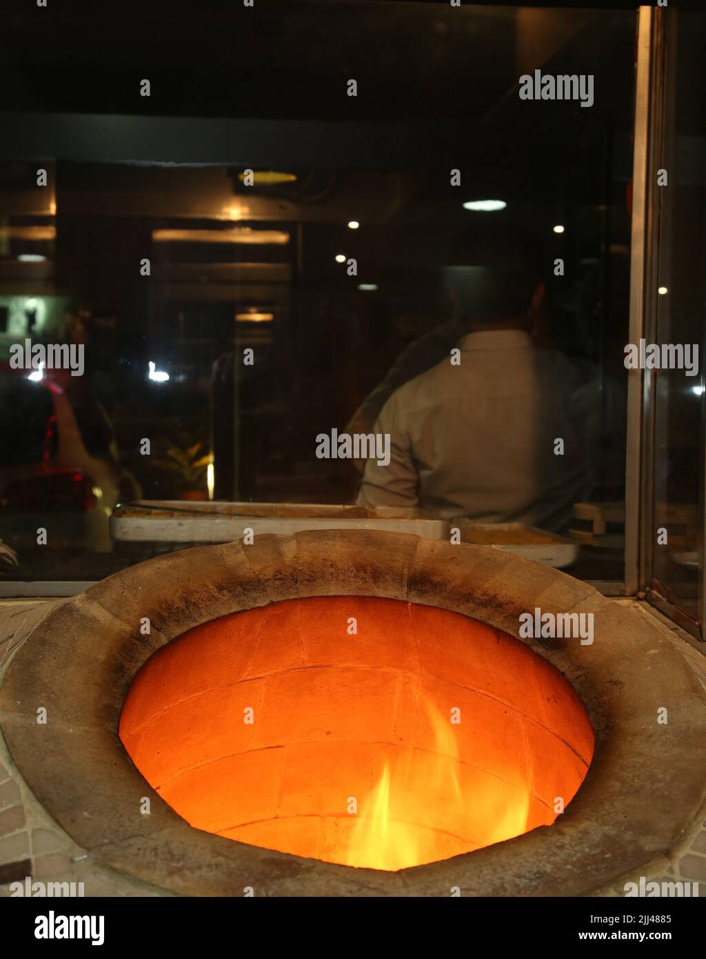 Turkish tandoor (clay oven) in Istanbul Turkey. Stock Photo