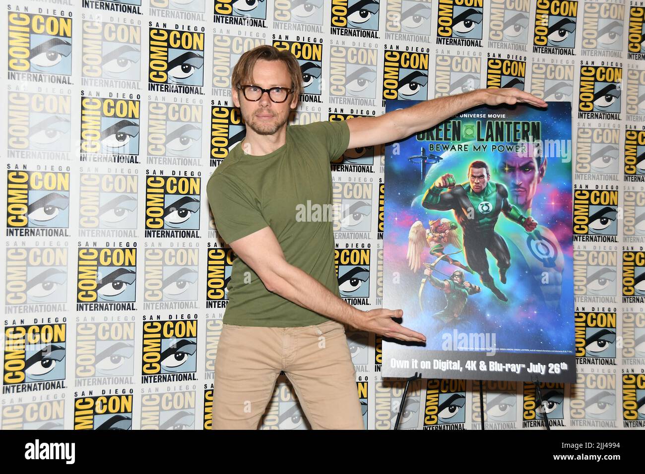 Jimmi Simpson arrival at the Warner Brothers  photocall for 'Green Lantern: Beware My Power' at the Hilton Bayfront at San Diego International Comic-C Stock Photo