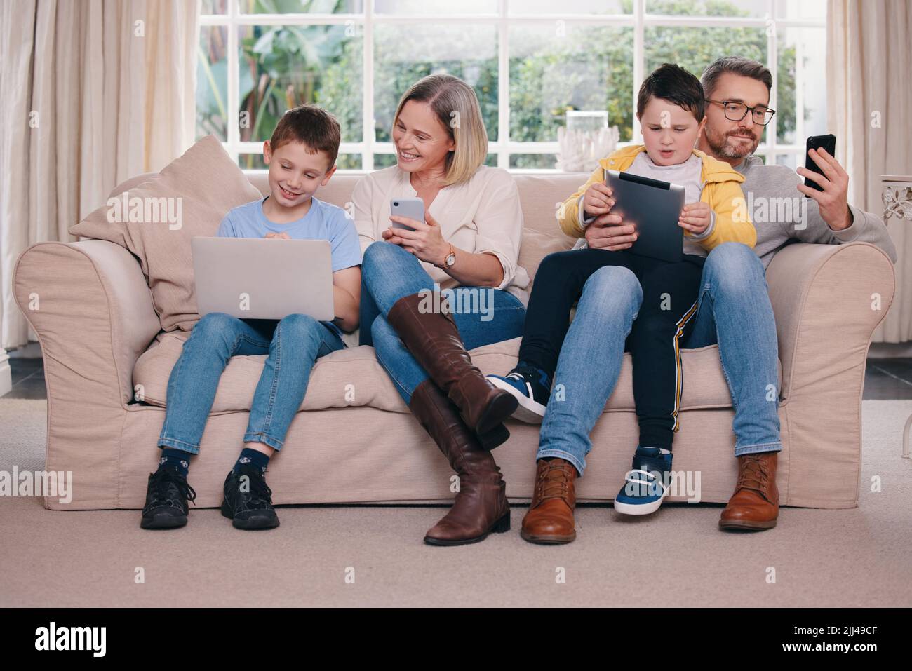 Electronic devices family hires stock photography and images Alamy