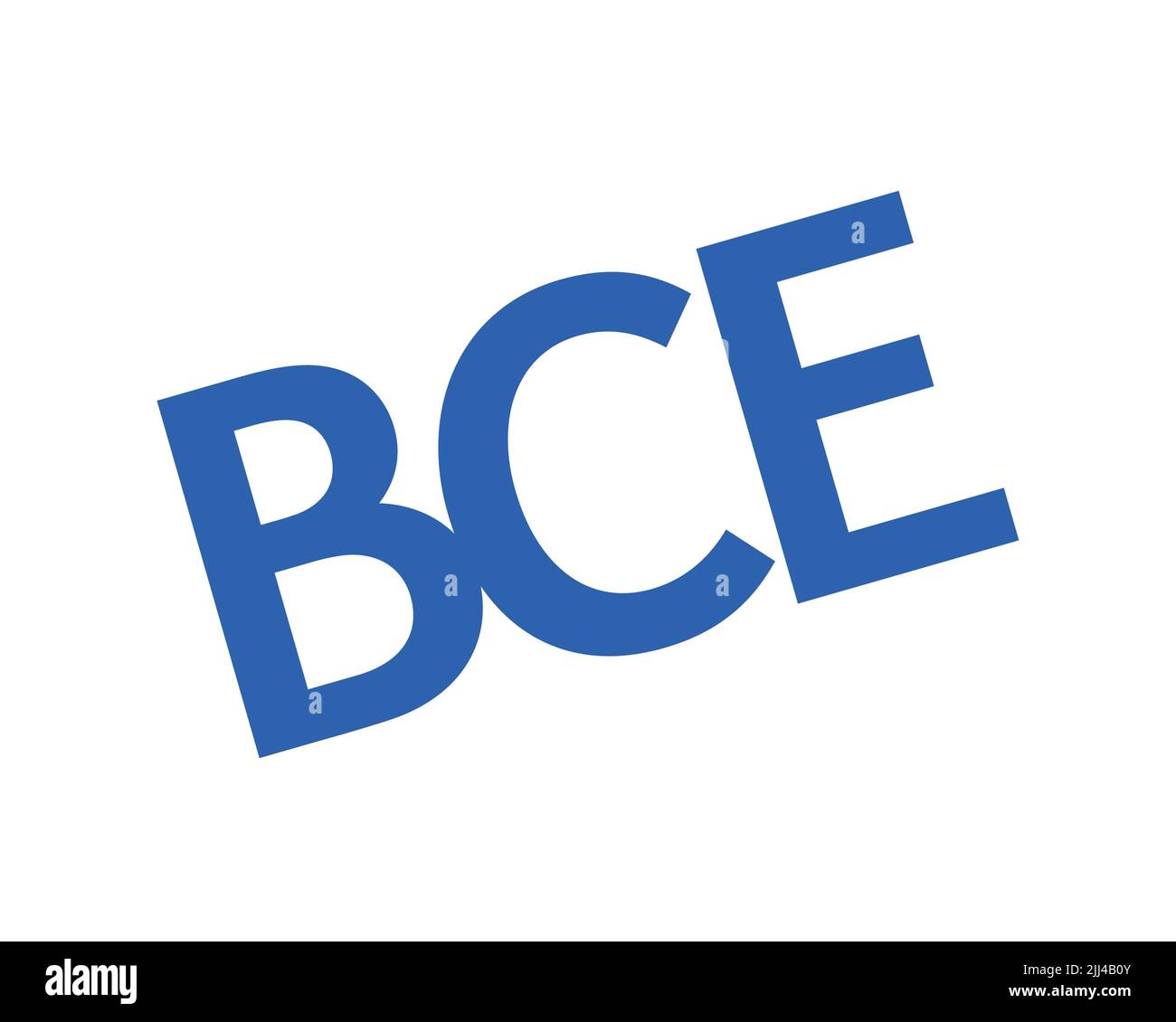 BCE Inc. rotated logo, white background Stock Photo Alamy