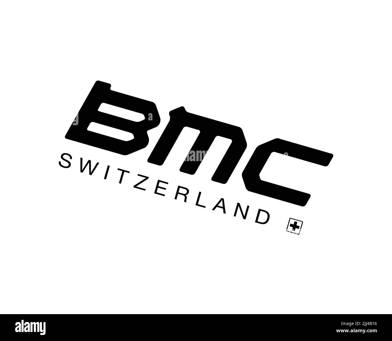BMC Switzerland, rotated logo, white background B Stock Photo Alamy
