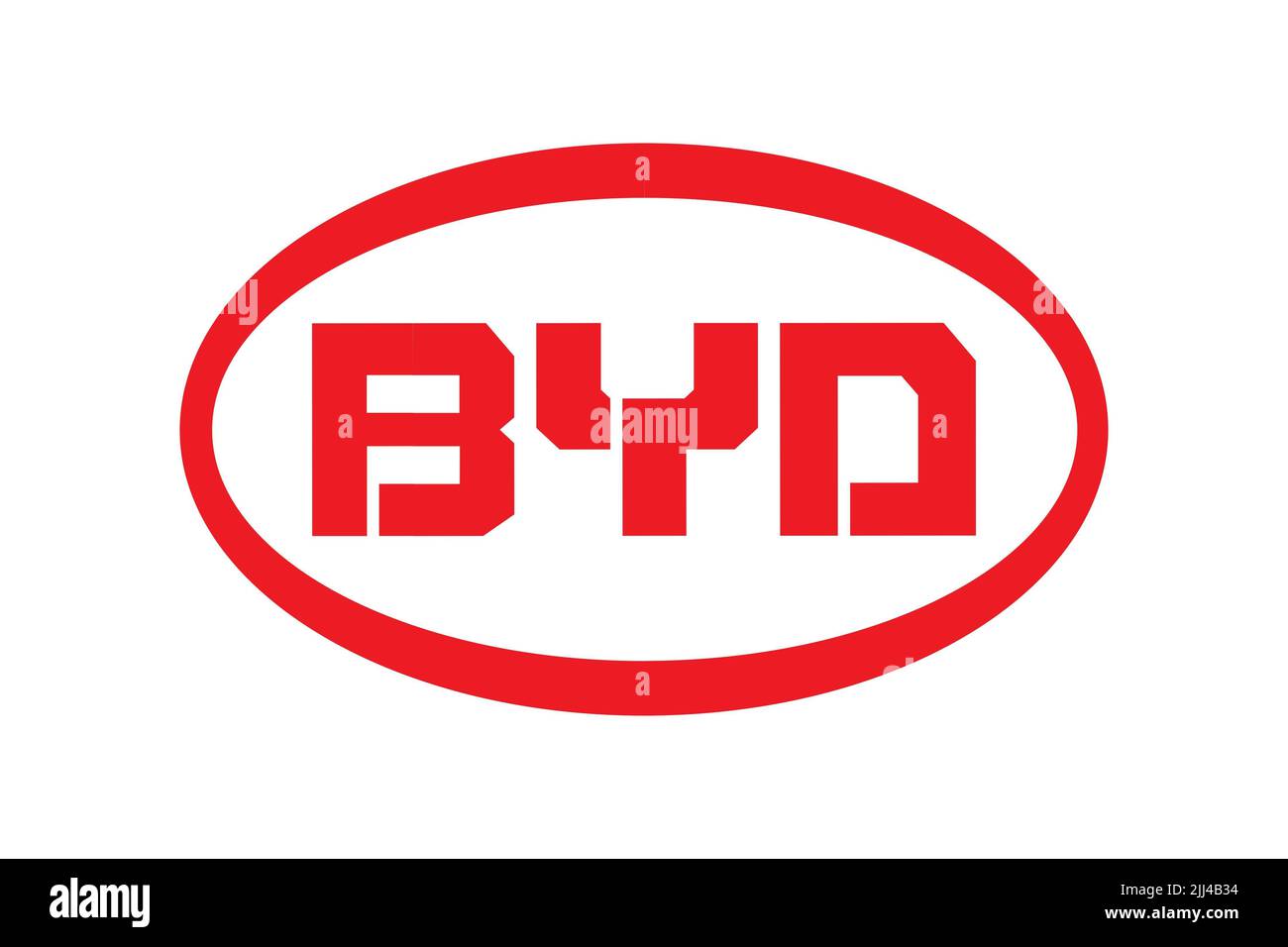 BYD Company, Logo, White background Stock Photo