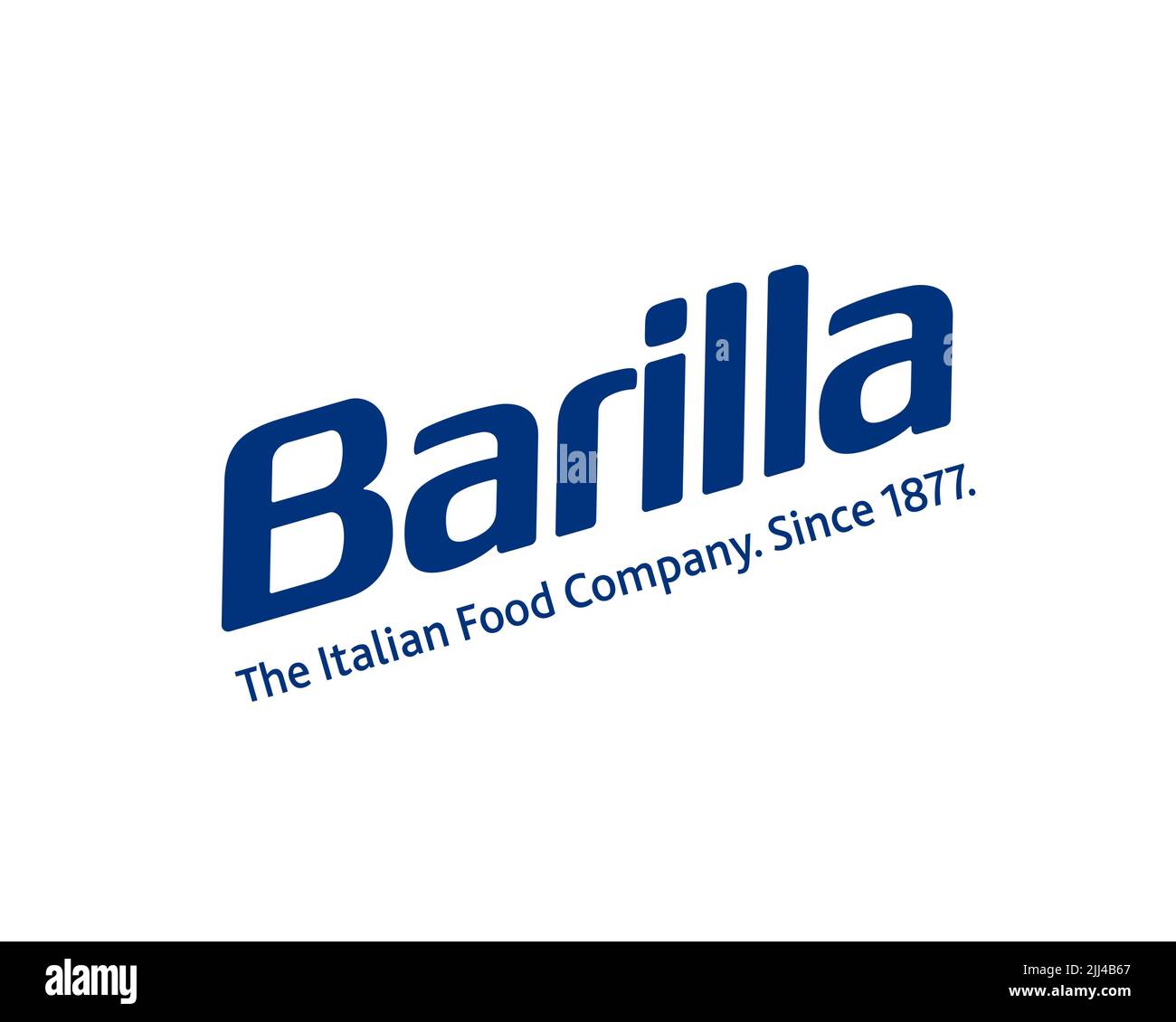 Barilla company, rotated logo, white background Stock Photo - Alamy